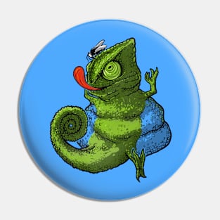 Fat Chameleon Pin