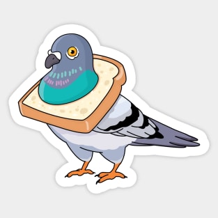 Funky Little Pigeon Sticker for Sale by sillysellsstuff