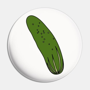 Pickles Green Cucumber Pin