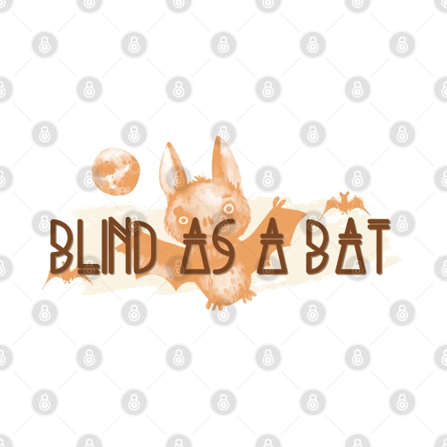 Witchy Puns - Blind As A Bat by Knight and Moon