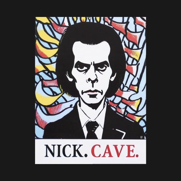 Nick Cave Portrait Poster - "Nick Cave: A Musical Odyssey" by Anigroove