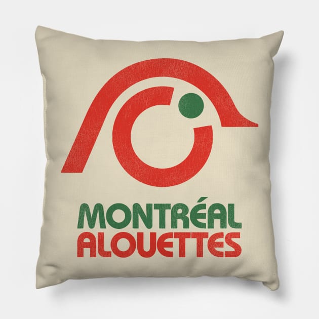 Defunct Montreal Alouettes Football Team Pillow by Defunctland