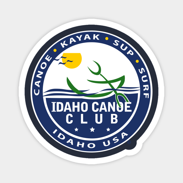 Idaho Canoe Kayak SUP Club logo tee Magnet by The North End (unofficial)