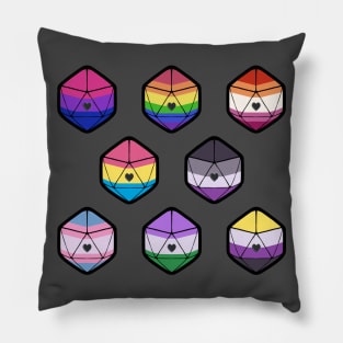 Pride d20s Pillow