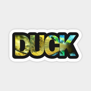 Psychedelic Floating Duck Magnet