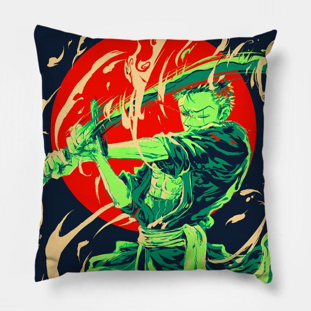 ZORO BADASS Pillow by Triou