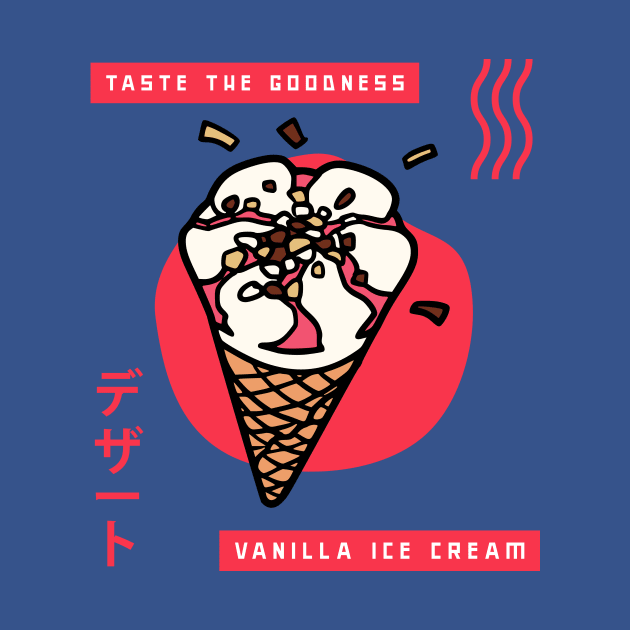 Taste The Vanilla Ice Cream for Food Lovers by LetShirtSay