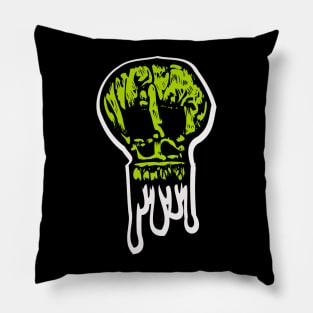 The Green Skull Pillow