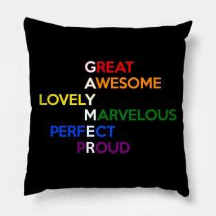 Gaymer for Gay Gamers with Pride Color Flag Pillow