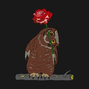 Love Owl Flower T-Shirt