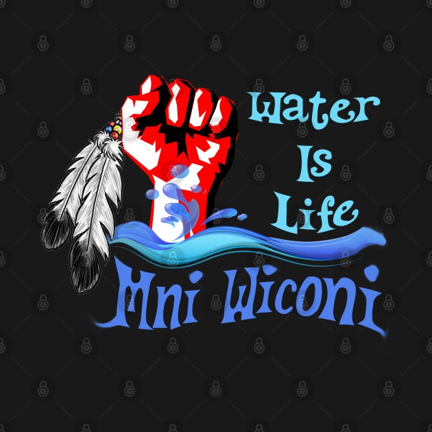 Water is Life - Stand With Standing Rock by Souvenir T-Shirts