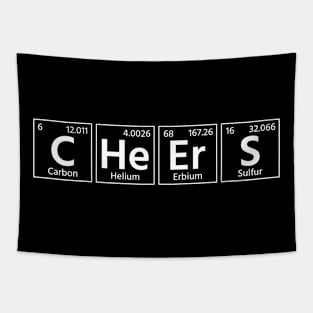 Funny Cheers Science Chemical Elements Drink Toast Tapestry