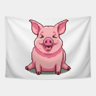 Happy Pig Tapestry