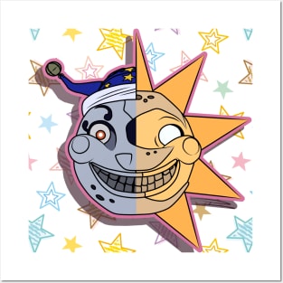 FNAF:SB Sun and Moon Animatronic Stickers -  Israel