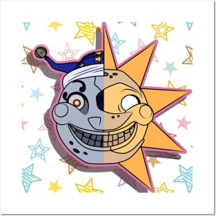 FNAF:SB Sun and Moon Animatronic Stickers -  Sweden