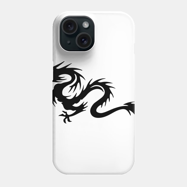 Tribal Dragon Phone Case by linesdesigns