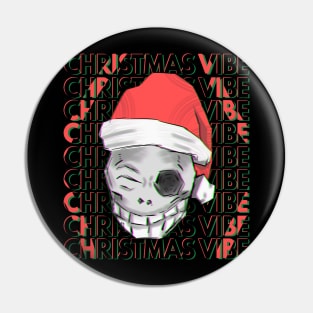Christmas Skull Vibe Pin