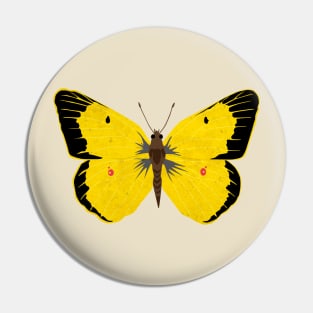 Yellow Clouded Sulphur Butterfly Pin