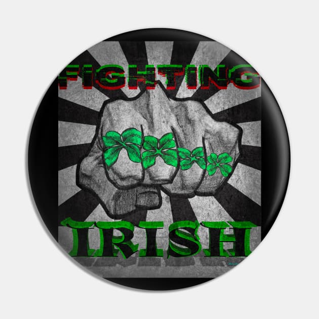 Fighting Irish t-shirt Irish Pride Pin by WarriorX