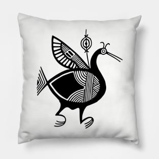 Cypriot bird - timeless abstraction Pillow