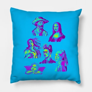 Famous Portraits Pillow