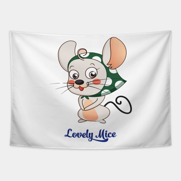 Lovely mice Tapestry by This is store