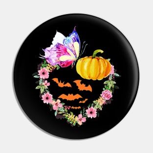 Butterflies and Pumpkins Pin