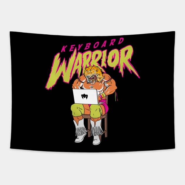 KEYBOARD WARRIOR Tapestry by art of gaci