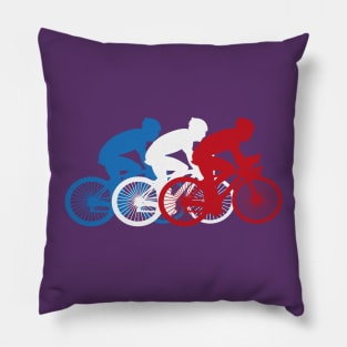 Cycling friends race tour Pillow