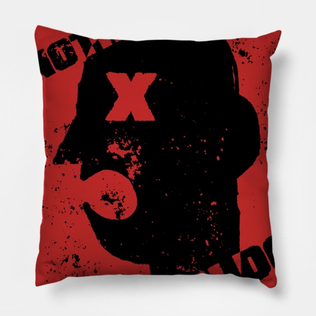 "Just Another John Doe" Black Variant Pillow by FlippyFloppy