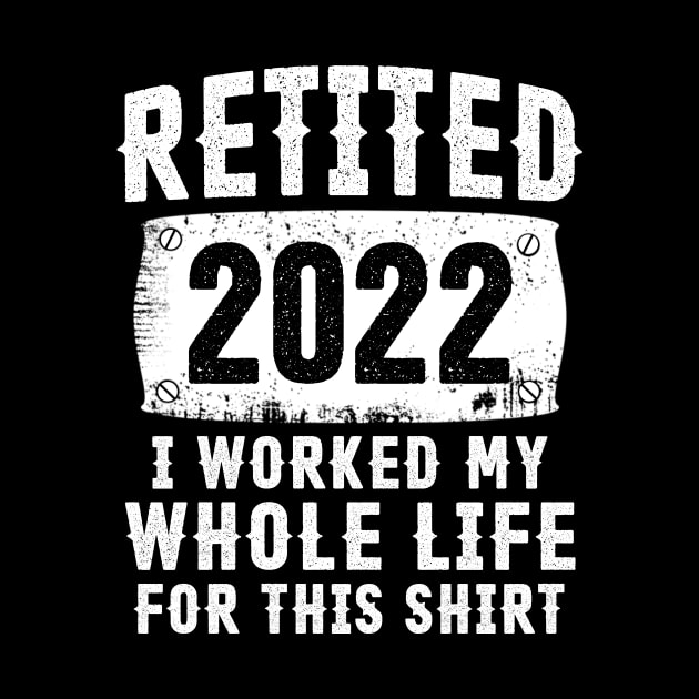 Retired 2022 Funny Daddy Retirement Humor Gift by Penda