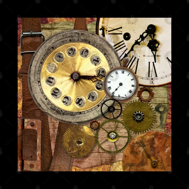 Steampunk Clocks, Steampunk Art by hugandmug