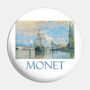 The Seine at Rouen (1872) by Claude Monet Pin