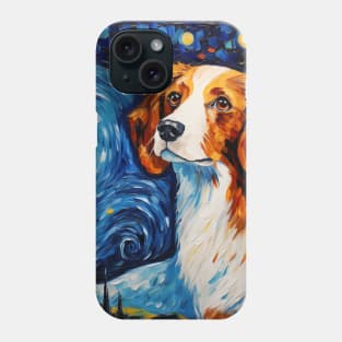 Kooikerhondje oil portrait Phone Case