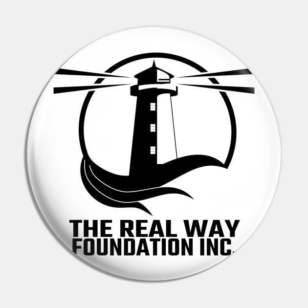 The Real Way Stacked Logo in Black! Pin by The Real Way Foundation