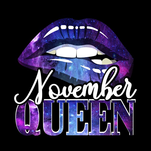 November Queen For Women Feminist Quote About Sagittarius by gussiemc