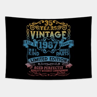 35 Years old Vintage 1987 Limited Edition 35th Birthday Tapestry