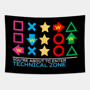 Technical Zone (Dark) Tapestry