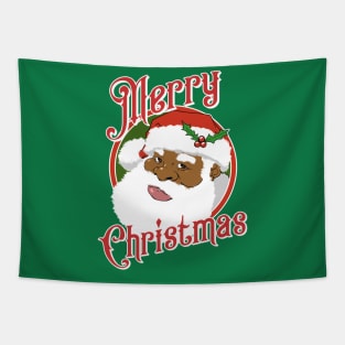 Black Santa Claus Tapestry