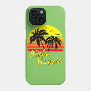 Aloha Hawaii Retro Sunset Phone Case