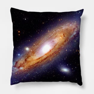 The Andromeda Galaxy in High Resolution Nasa Hubble Space Telescope Image Pillow