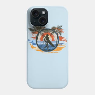 Summer Sun Surfing Beach Palm Trees Phone Case