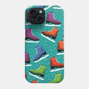 Ice Skating Pattern Phone Case