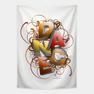 3D Typographic Dance and Ballet Design (Fall) Tapestry