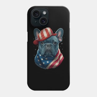 French Bulldog 4th of July Phone Case