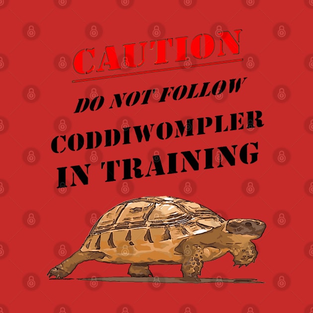 Caution Coddiwompler In Training With Tortoise Art by taiche