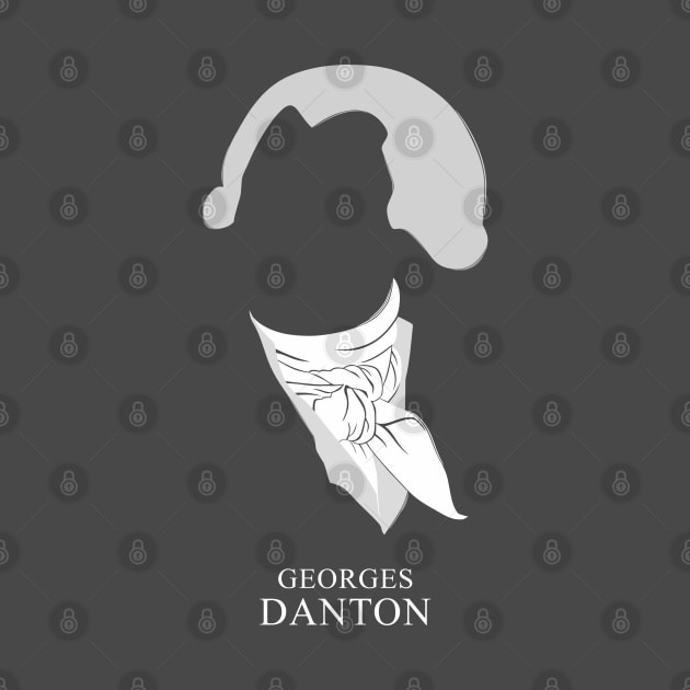 Georges Danton - Minimalist Portrait by Wahyu Aji Sadewa