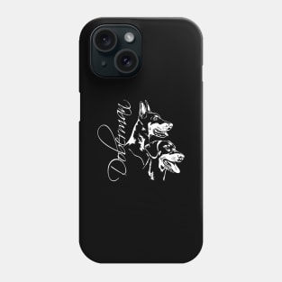 Proud Doberman Pinscher dog portrait Phone Case