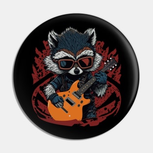 Rock Raccoon Pin