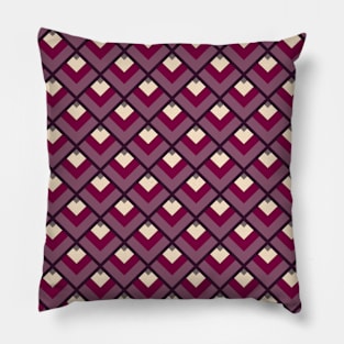 Burgundy Vintage Diamonds Pillow